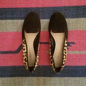 Audrey Brooke - Black and Leopard flats